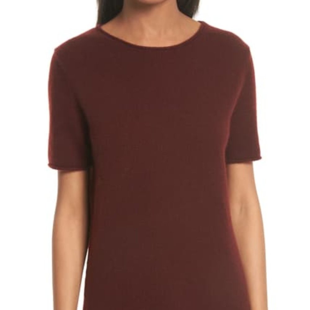Theory basic sweater tee in Sumac